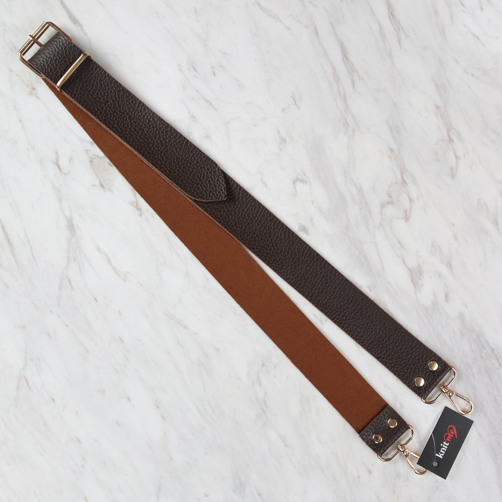 Knitme Kemer Tokalı Çanta Askısı 125x4 cm KahverengiBA-0005